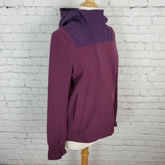 LULULEMON Studio Softshell Rain Jacket Plum Deep Zinfandel Purple - Picture 7 of 11